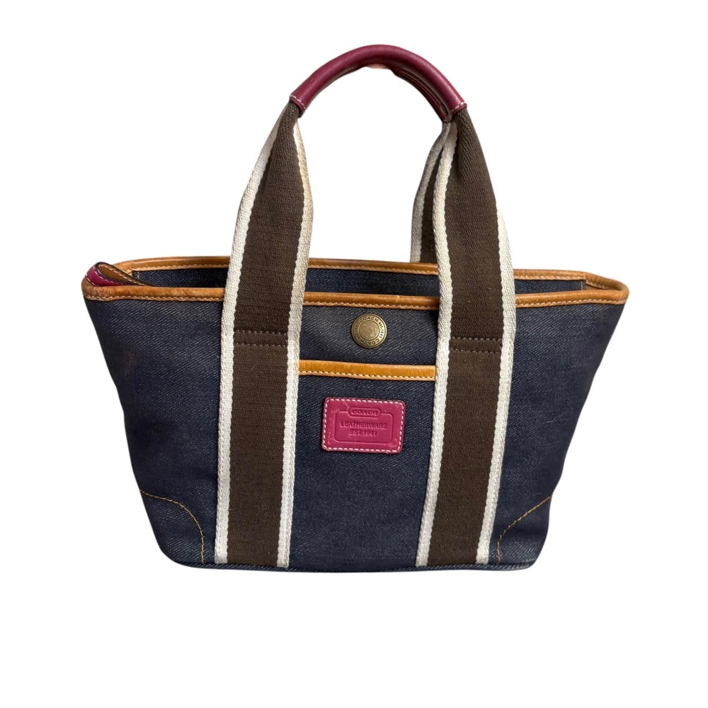 Coach vintage y2k Coach Hampton Blue Denim Mini Tote Bag Purse 4497
